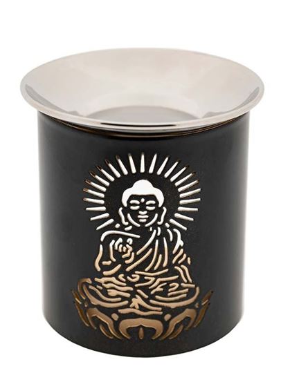 Bild von Räuchergefäss  Buddha mit Edelstahlschüsselchen.Eisen