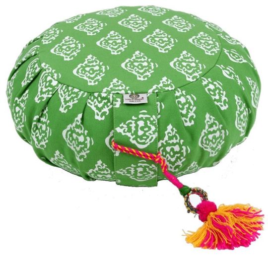Picture of Meditationskissen Zafu Raja Höhe 15 cm in Grün von Lotus Design