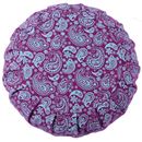 Image sur Meditationskissen PAISLEY-ZAFU, lila Ø 30 x 15 cm