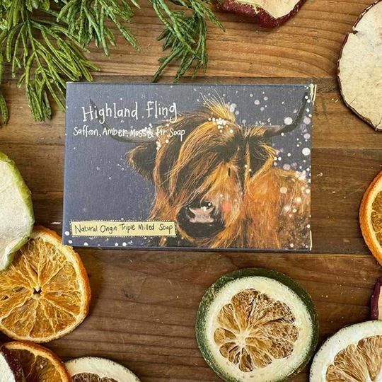Image sur SOAP HIGHLAND FLING - SAFFRON, AMBER, MOSS & FIR