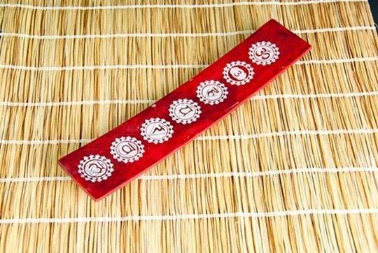Bild von Stäbchenhalter Chakra rot aus Speckstein