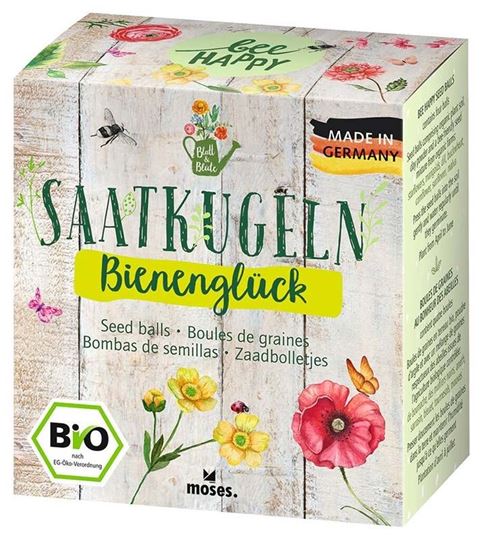 Bild von Blatt & Blüte Saatkugeln Bienenglück 4er Set, VE-8