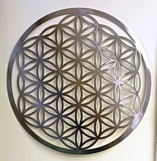 Image sur Blume des Lebens 70 cm, Edelstahl