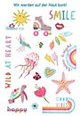 Image sur Lovely Planet Bunte Metallic-Tattoos, VE-12