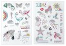 Image sur Lovely Planet Bunte Metallic-Tattoos, VE-12