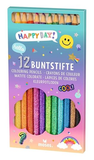 Picture of Happy Day Buntstifte im Glitzerlook, VE-8