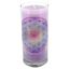 Picture of Stearin-Palmwachskerze Awakening-Chakra 14 cm, Stearinwachs und Glas