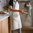 Picture of Sage Stripe Cotton Apron - Ulster Weavers