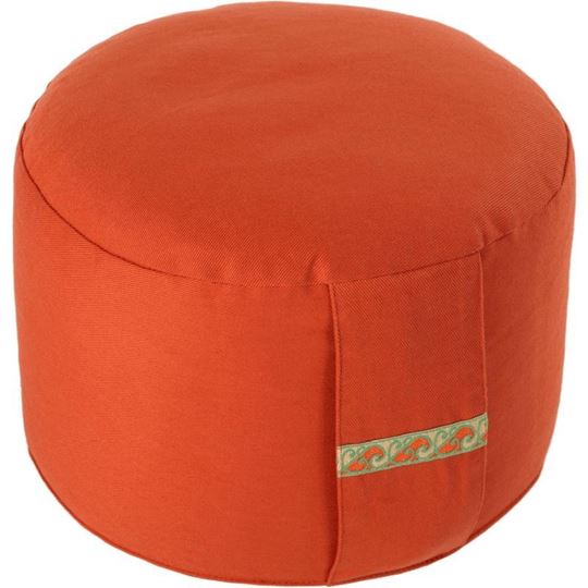 Bild von Meditationskissen Basic Höhe 19 cm in Rotorange von Lotus Design