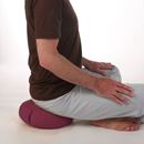 Image sur Meditationskissen Classic Höhe 7 cm in Weinrot von Lotus Design