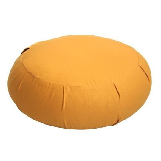 Image sur Meditationskissen Zafu Höhe 15 cm in Gelb von Lotus Design