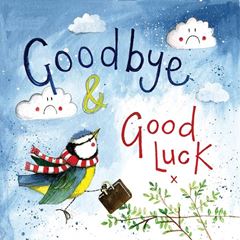 Image de LUCKY BLUE TIT GOODBYE AND GOOD LUCK CARD