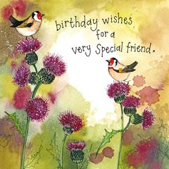 Bild von GOLDFINCHES & THISTLE FRIEND CARD