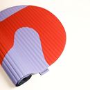 Picture of ARCHY Exercise Mat - Axel print (red and lavender)