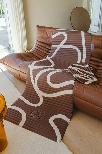 Picture of ARCHY Exercise Mat - Bari print (brown and beige)