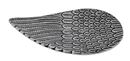 Bild von Engelsflügel Weissmetallhalter, silber/antik
