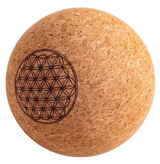 Picture of Faszienball aus Kork, gross mit Blume des Lebens, 10cm