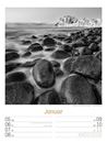 Bild von Silent Nature - Schwarz-Weiss-Wochenplaner Kalender 2026