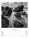 Bild von Silent Nature - Schwarz-Weiss-Wochenplaner Kalender 2026