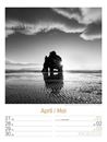 Bild von Silent Nature - Schwarz-Weiss-Wochenplaner Kalender 2026
