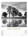 Bild von Silent Nature - Schwarz-Weiss-Wochenplaner Kalender 2026