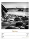 Bild von Silent Nature - Schwarz-Weiss-Wochenplaner Kalender 2026