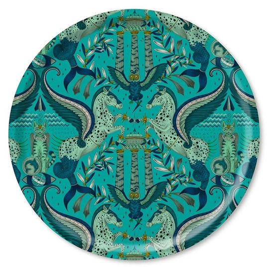 Picture of Emma J Shipley Odyssey / peacock Tray Ø 46 - Jamida of Sweden