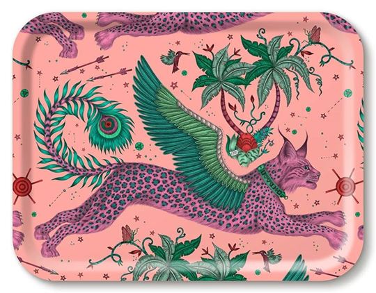 Picture of Emma J Shipley Lynx/pink Tray 43x33 - Jamida of Sweden