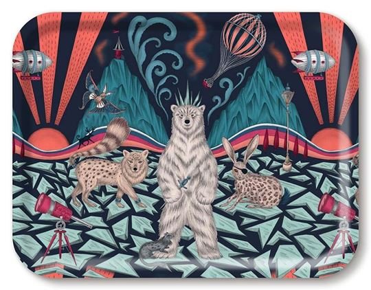 Image sur Emma J Shipley Polar Navy Tray 43x33 - Jamida of Sweden