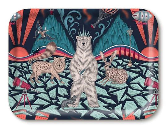 Immagine di Emma J Shipley Polar Navy Tray 27x20 - Jamida of Sweden