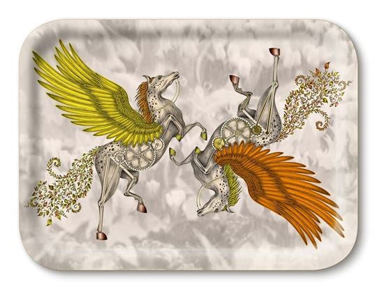 Immagine di Emma J Shipley Pegasus/gold Tray 27x20 - Jamida of Sweden