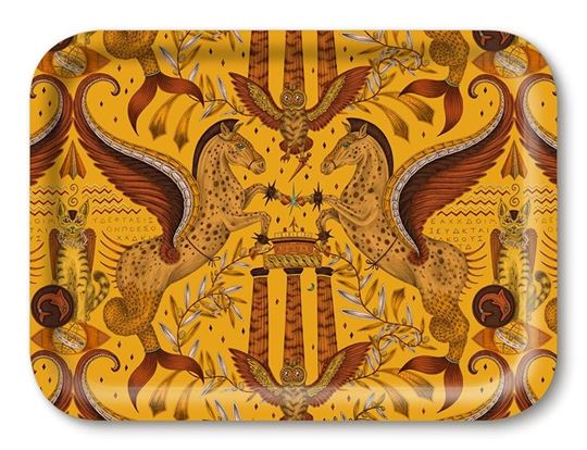 Image sur Emma J Shipley Odyssey / gold Tray 27x20 - Jamida of Sweden