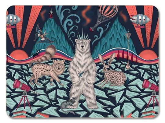 Immagine di Emma J Shipley Polar Navy Placemat 29x21 - Jamida of Sweden