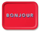 Bild von Asta Barrington Bonjour/red Tray 36x28cm - Jamida of Sweden