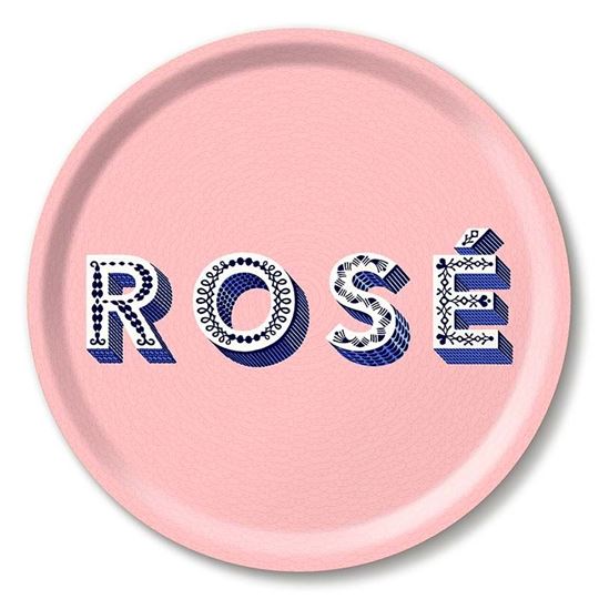 Bild von Asta Barrington Rose / light pink Tray Ø 31 - Jamida of Sweden