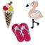 Image de Brooches Summer (1/card) Assorted 4 designs, VE-28