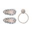 Immagine di Hairset Crochet Silver (2 Hairclips and 1 Elastic/card), VE-15