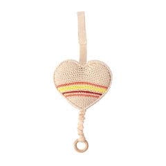 Image de Crochet Music Box Heart Ecru, VE-3