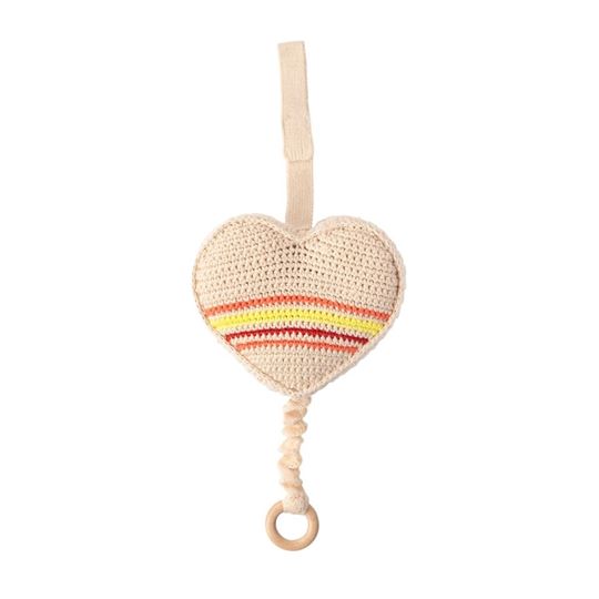 Immagine di Crochet Music Box Heart Ecru, VE-3