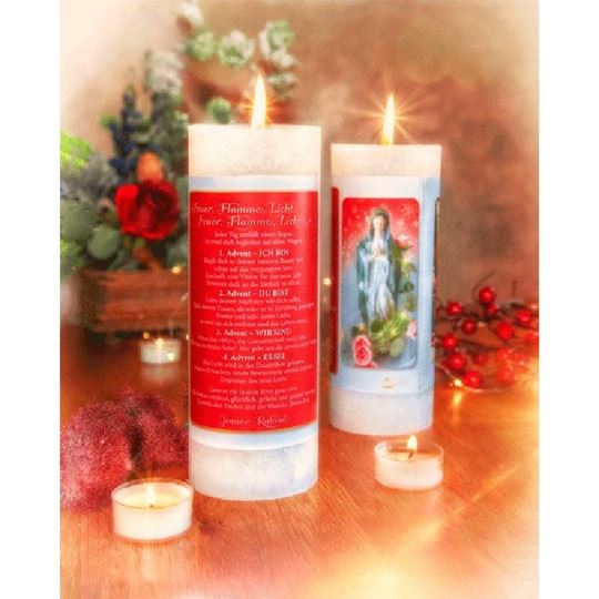 Picture of Kerze Adventsbotschaft von Jeanne Ruland