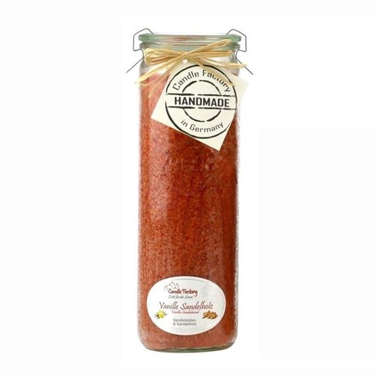 Immagine di Duftkerze Vanille-Sandelholz in terracotta, gross