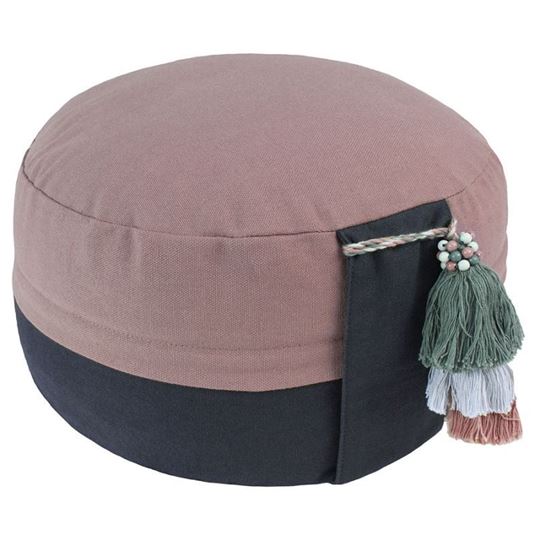 Image sur Yin Yang Meditationskissen in anthrazit/rose von Lotus Design