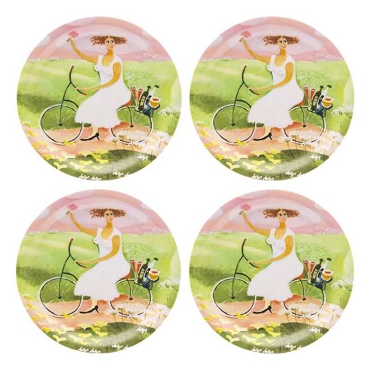 Bild von Bessie Johanson My day off Coaster 4 pcs Ø 11 - Jamida of Sweden