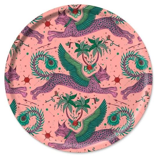 Bild von Emma J Shipley Lynx/pink Tray Ø 65 - Jamida of Sweden