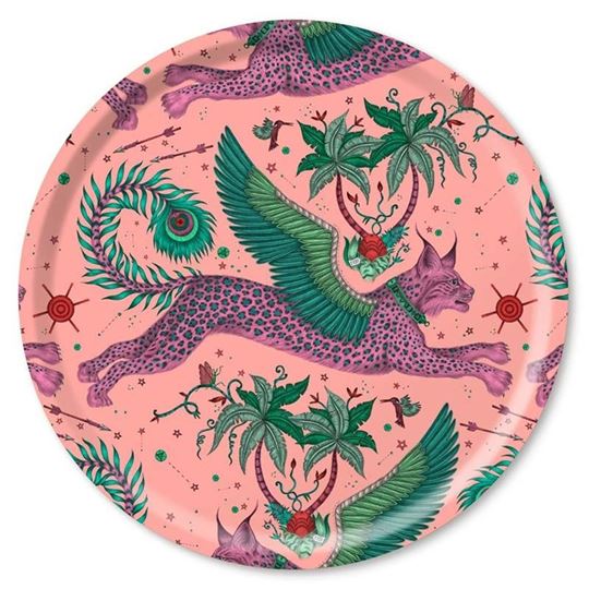 Bild von Emma J Shipley Lynx/pink Tray Ø 46 - Jamida of Sweden