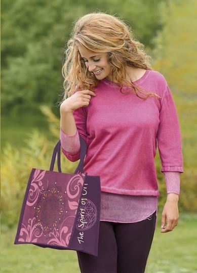 Image sur Strickpulli mit Seide in pink-orchidee von The Spirit of OM