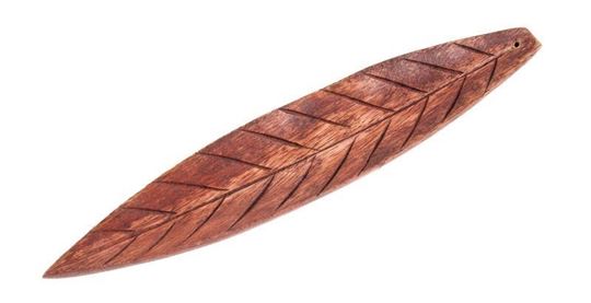 Image sur Räucherstäbchenhalter - brown Leaf