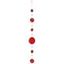 Bild von Suncatcher Spiral Fiberglas rot-orange 72cm