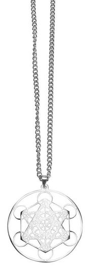 Image sur Halskette Metatron Edelstahl 4cm mit 60cm Edelstahlkette