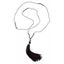 Image de Halskette Buddha Mala schwarz mit 25 Glasperlen 48 cm